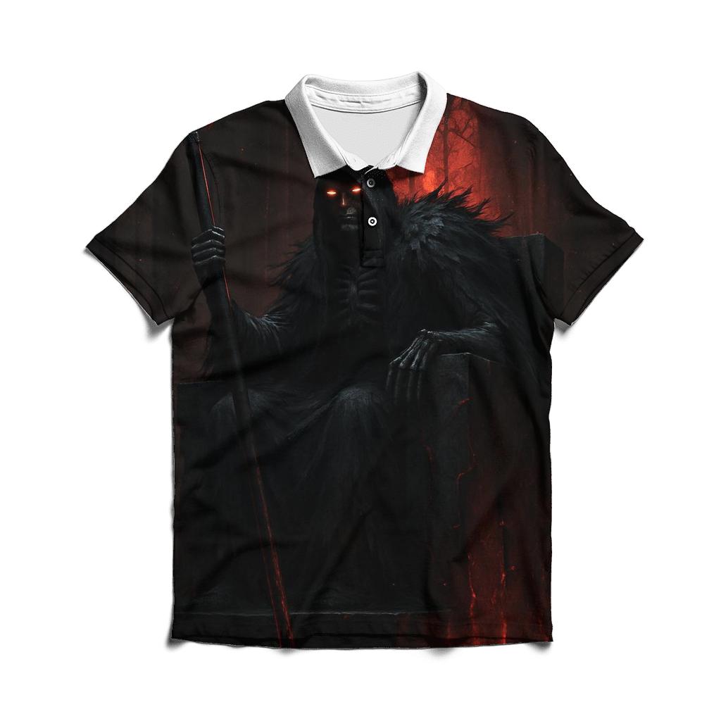 Ashen Reaper Throne classic pique polos
