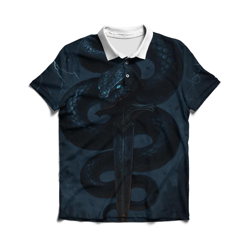 Serpent Dagger Constellation custom polo shirts