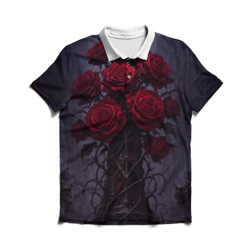 Bleeding Rose Basilica premium cotton polo shirts