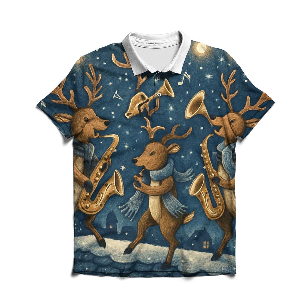 Reindeer Jazz Night designer slim fit polos