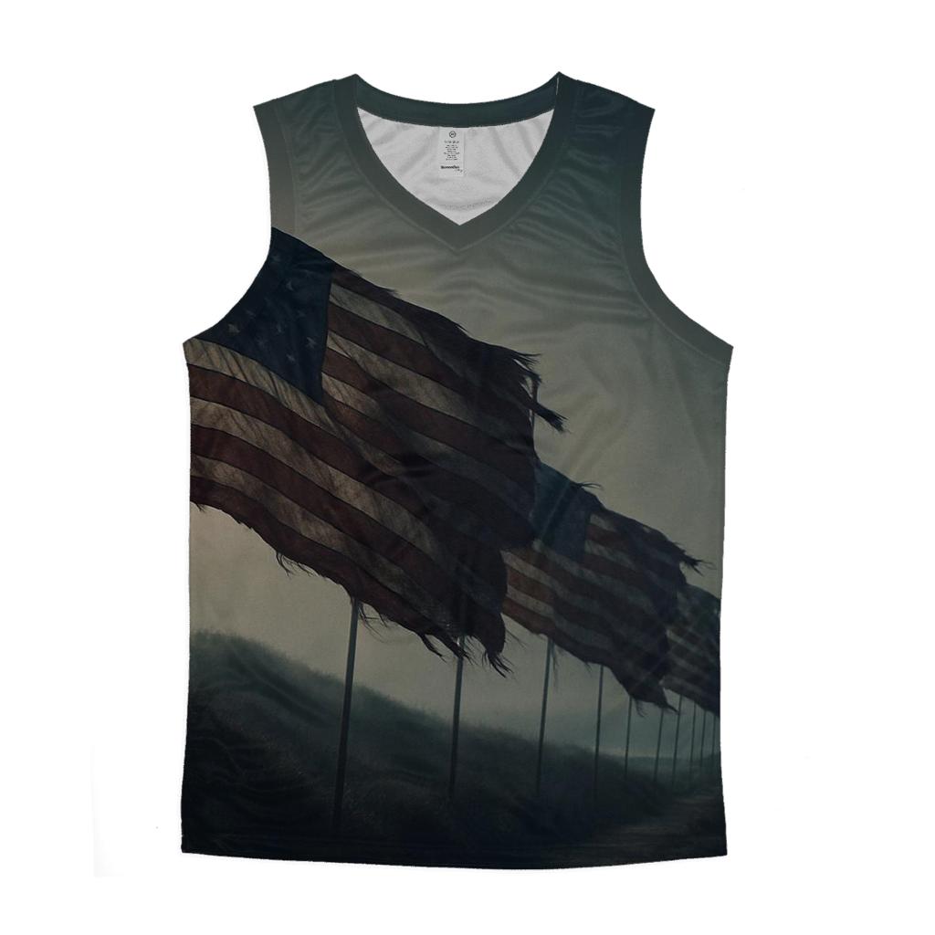 Last Watch Flagline cotton sleeveless tops