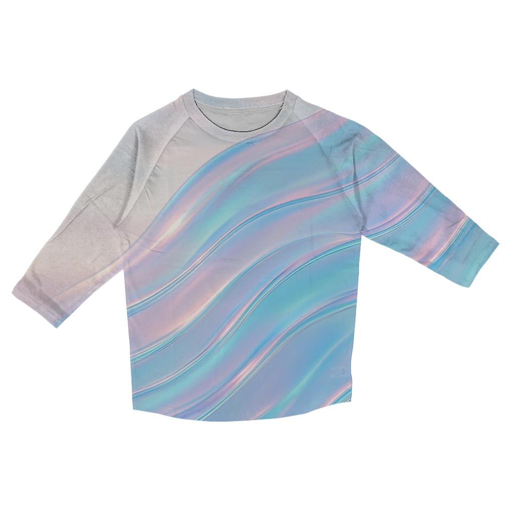 Aurora Glass Waves casual three quarter sleeve shirts