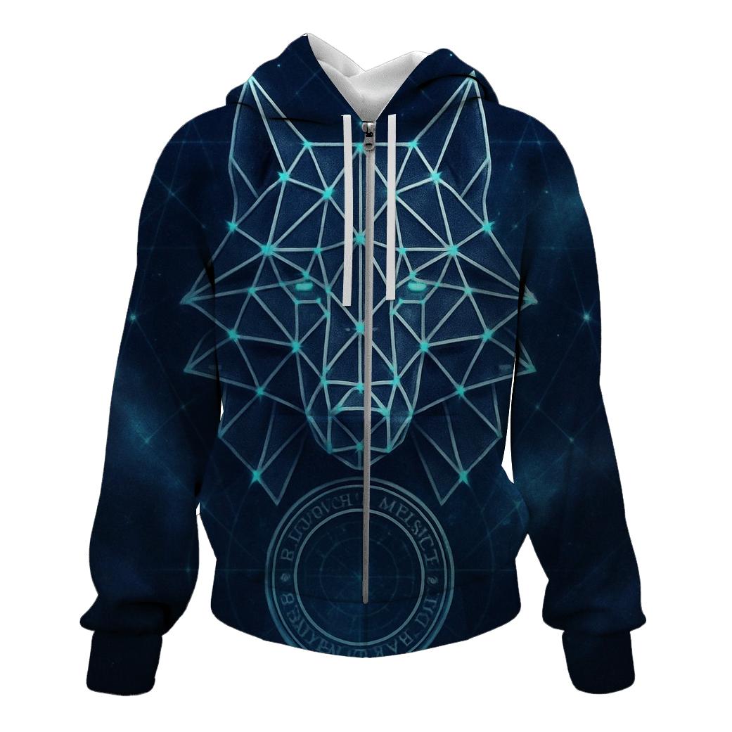 Starlit Sigil Protector printed hoodies