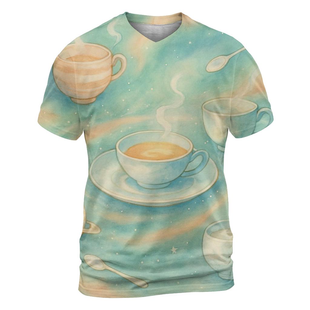 Cosmic Tea Party trendy printed shirt styles