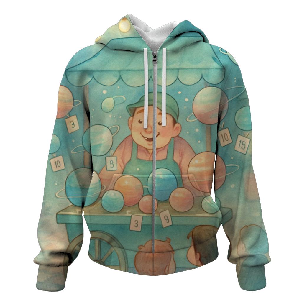 Pocket Planet Vendor lightweight hoodies
