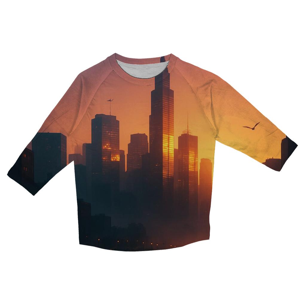 Indigo City Afterglow personalized 3/4 sleeve tees