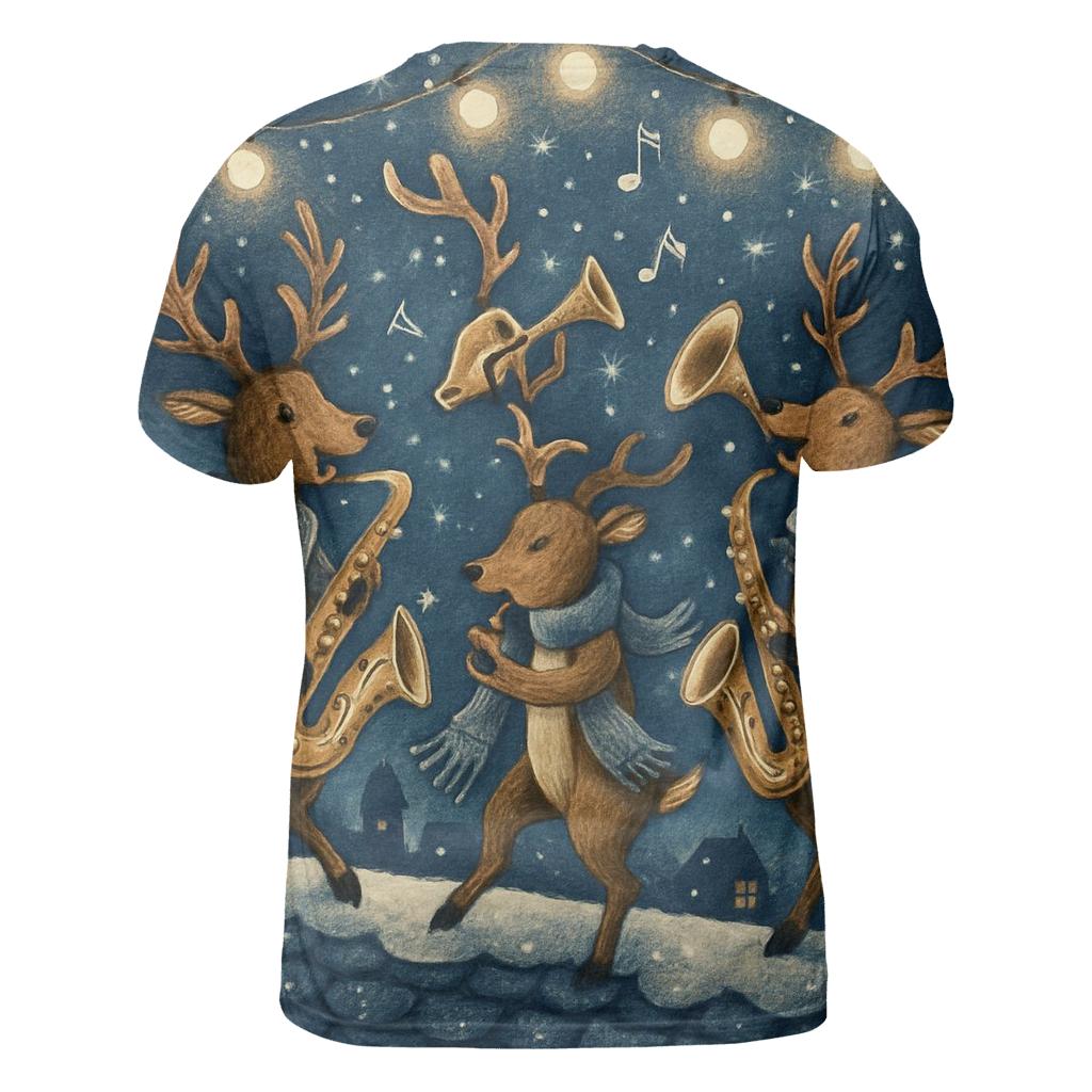 Reindeer Jazz Night unique graphic print tees