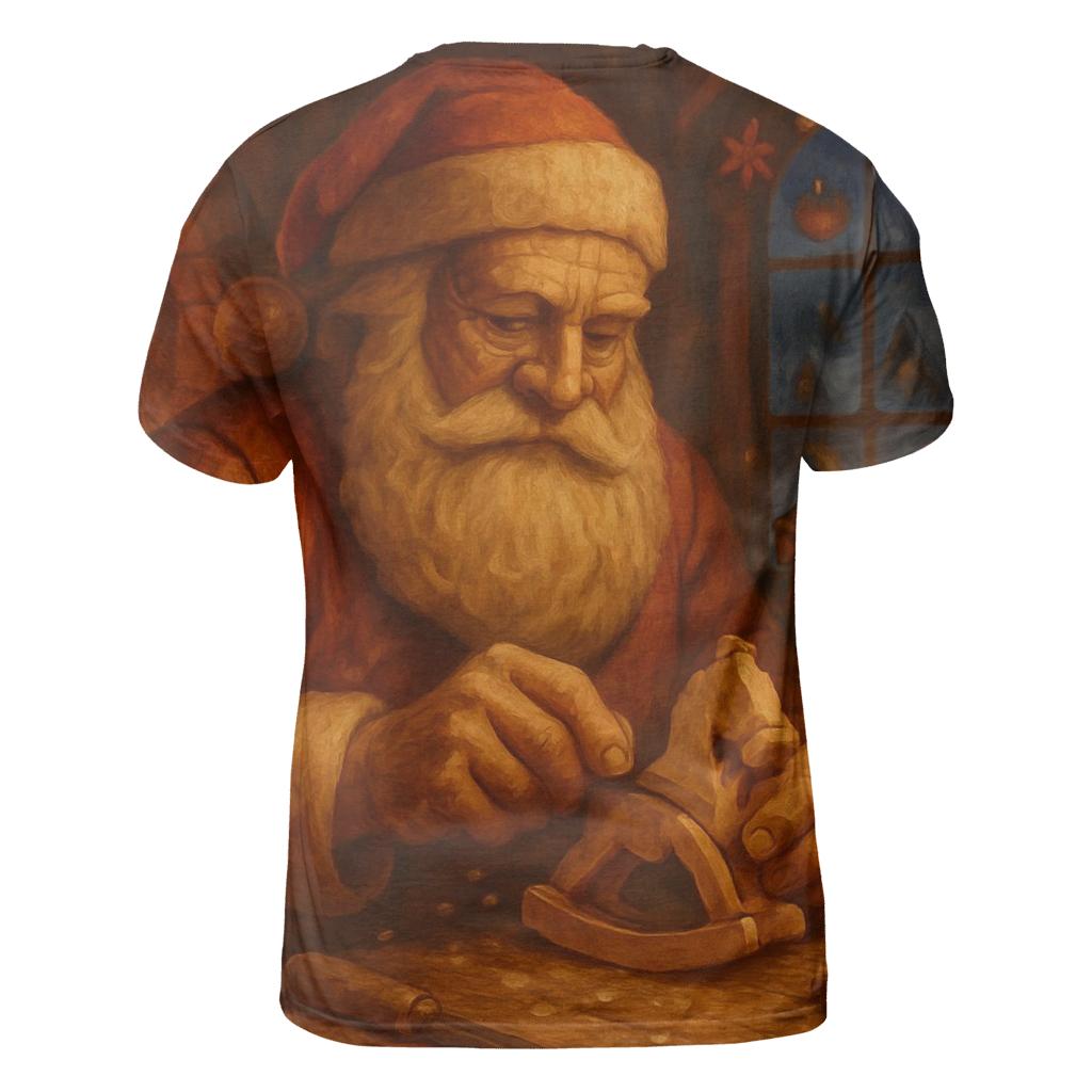 Vintage Workshop Wood Santa trendy printed shirt styles
