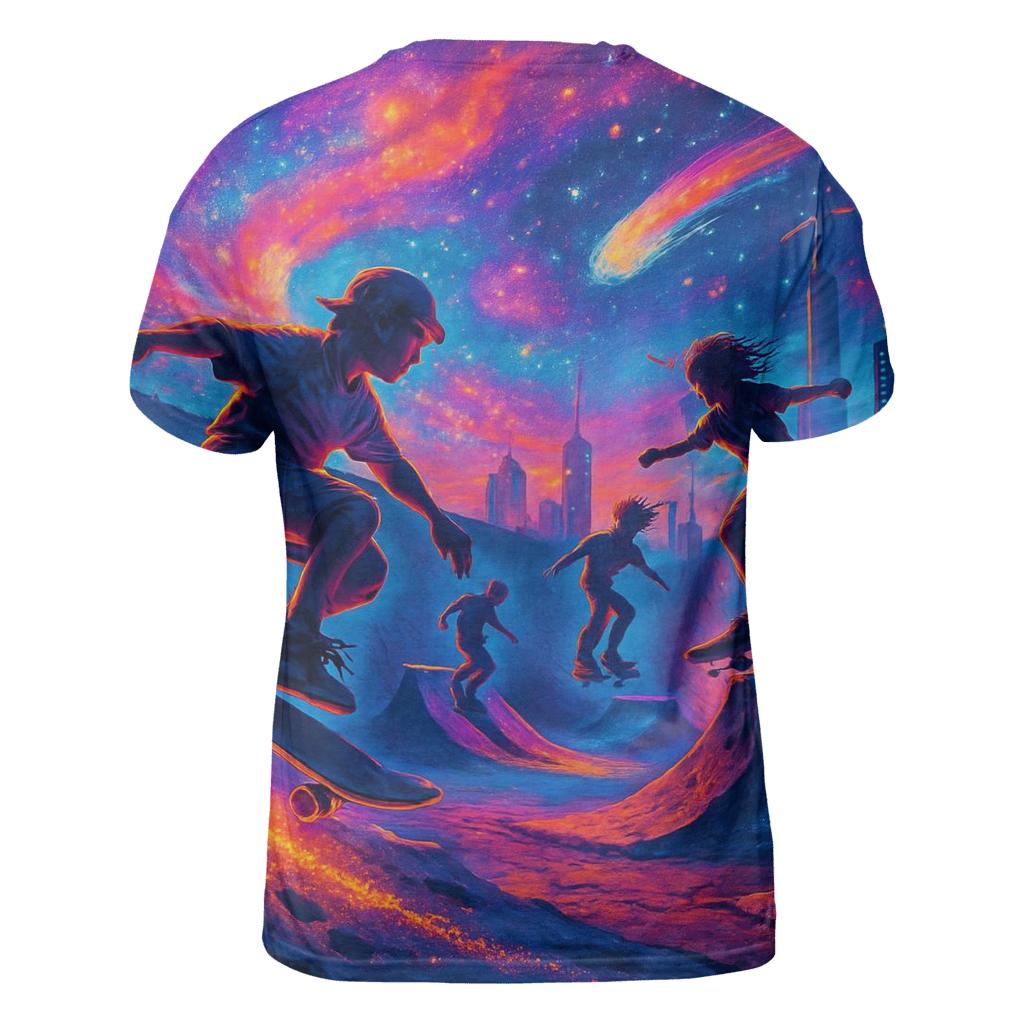 Stardust Skatepark trendy printed shirt styles