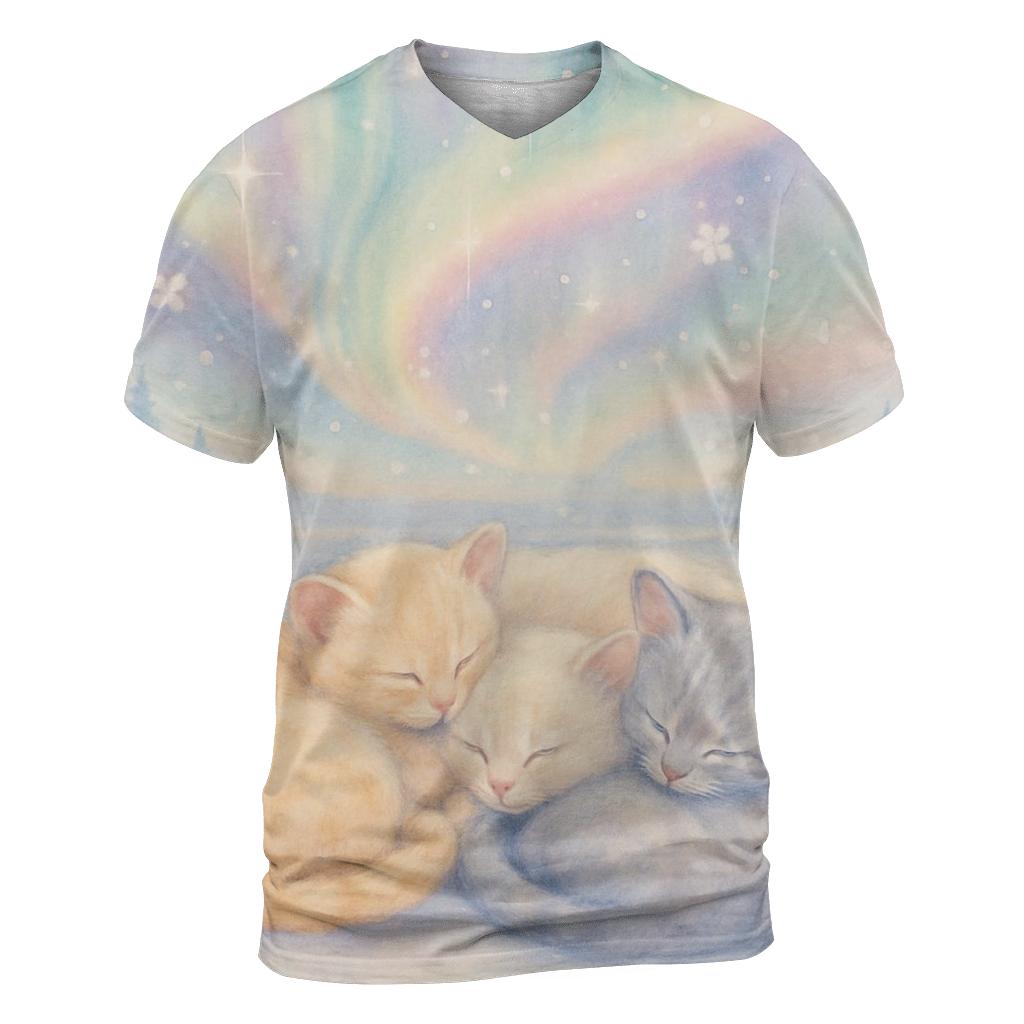 Aurora Sleepers artistic all-over print tops