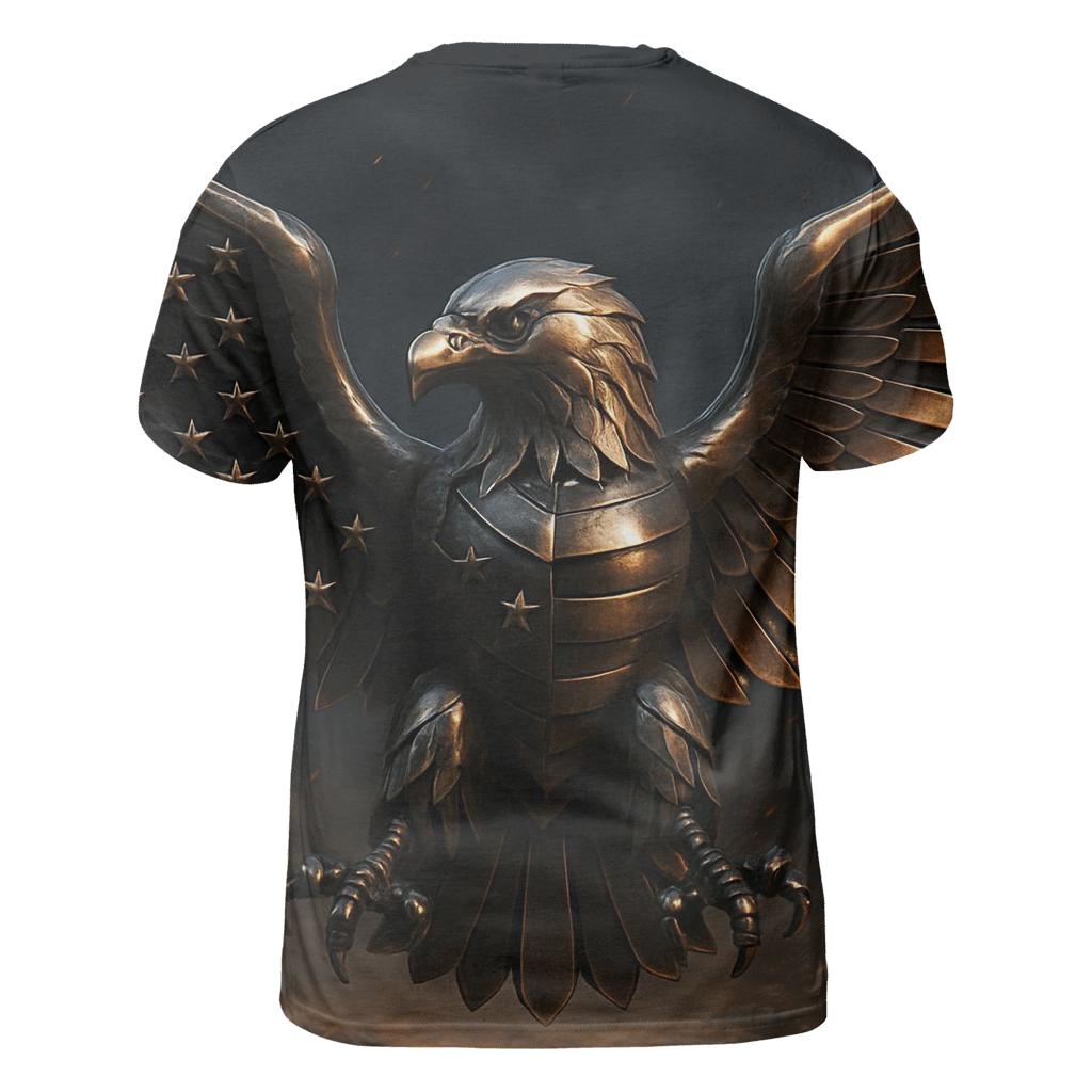 Eagle Herald In Bronze creative print fashion shirts