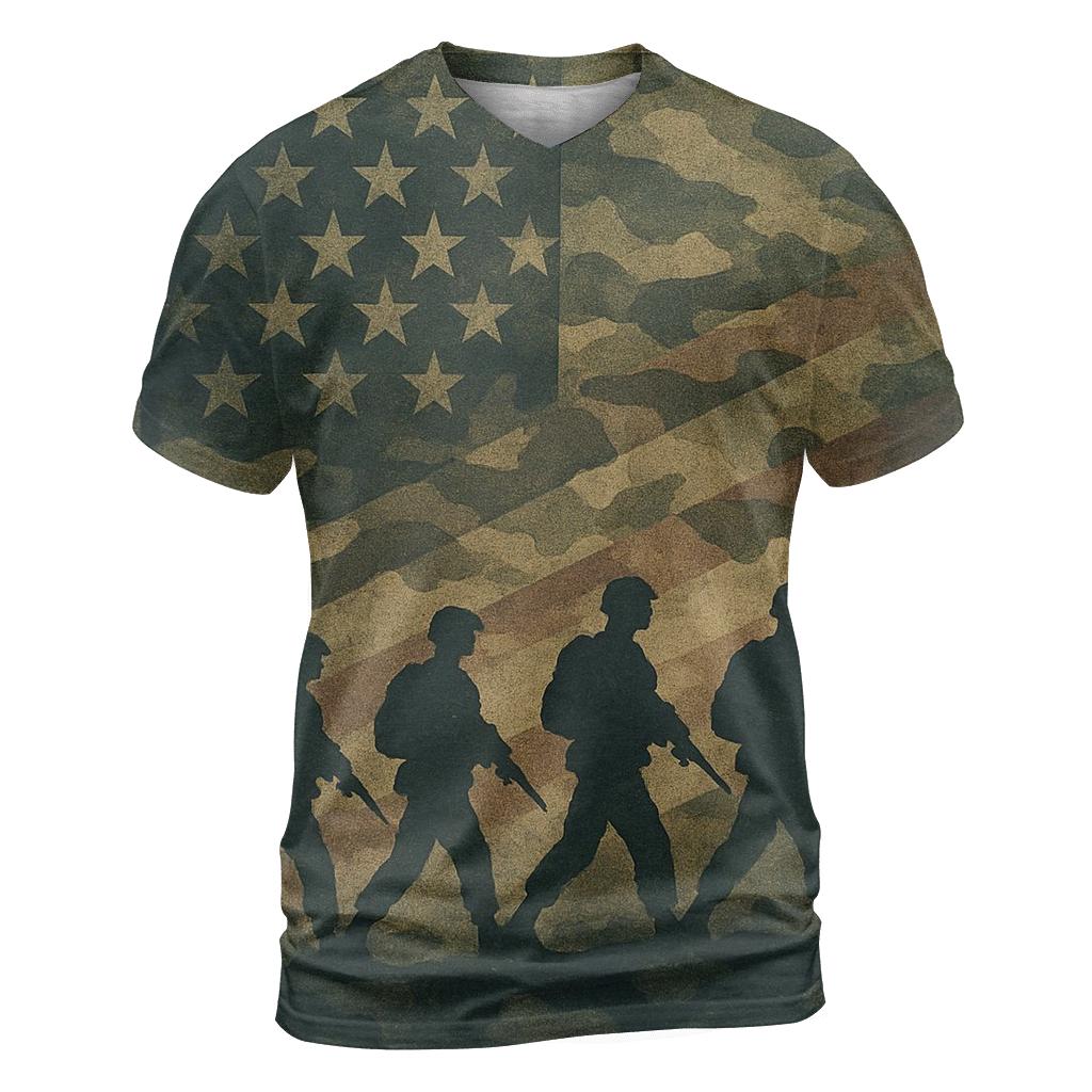 Camouflage Stars Recon creative print fashion shirts