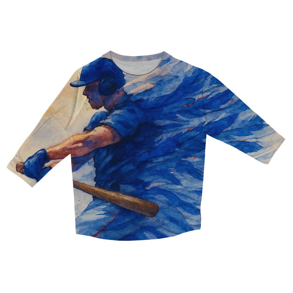 Feathered Swing Blue Jays Edition designer 3/4 sleeve blouses