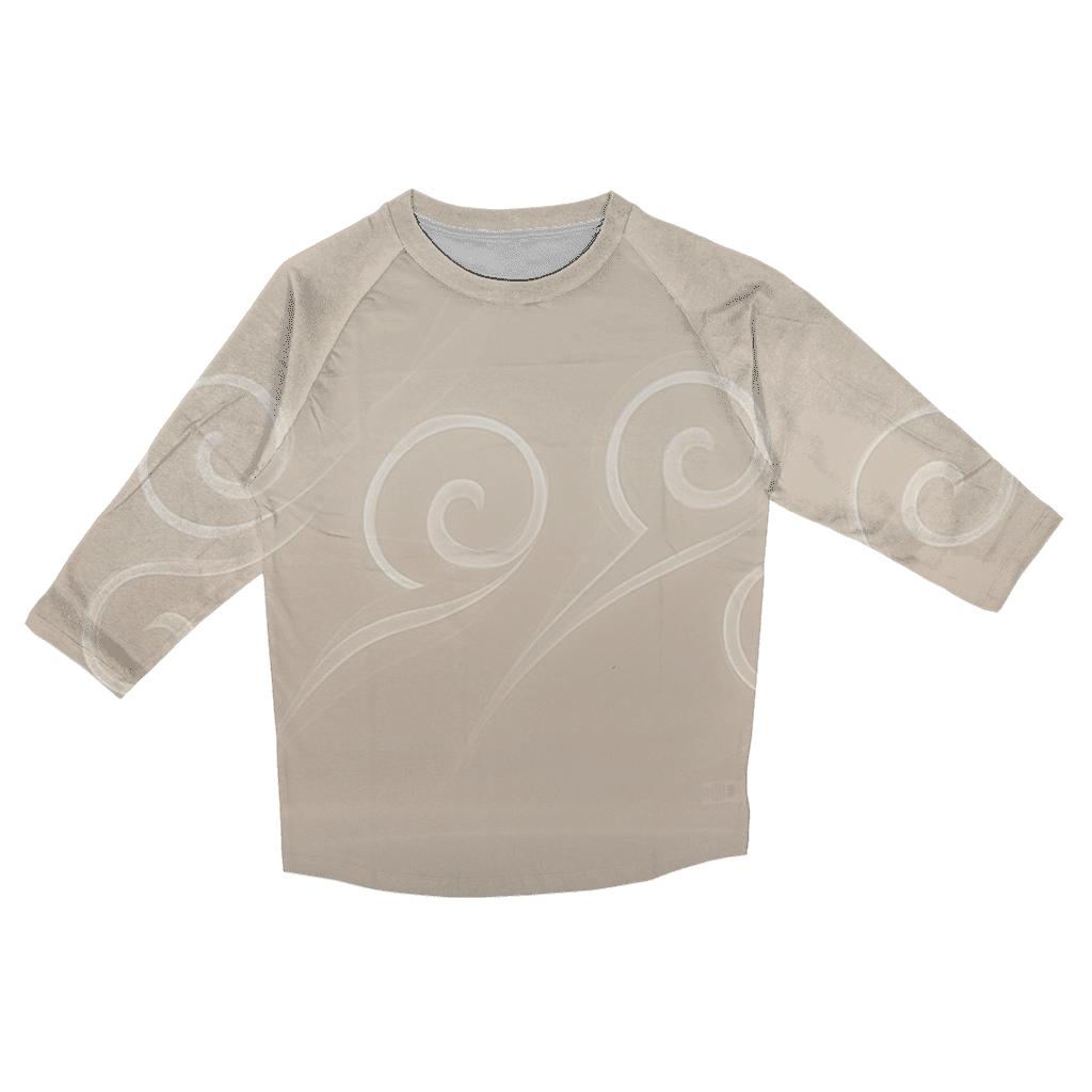 Gradient Wind Glyphs custom 3/4 sleeve shirts