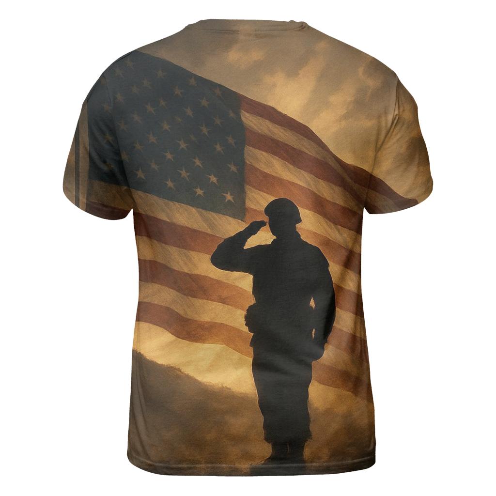 Dawn Sentinel Flag trendy printed shirt styles