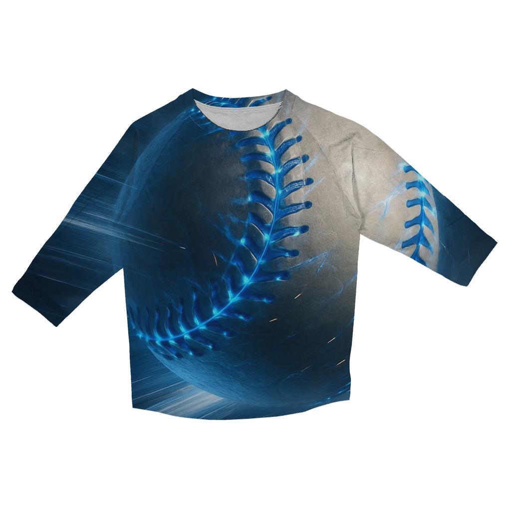 SeamSpin Close Up custom 3/4 sleeve shirts