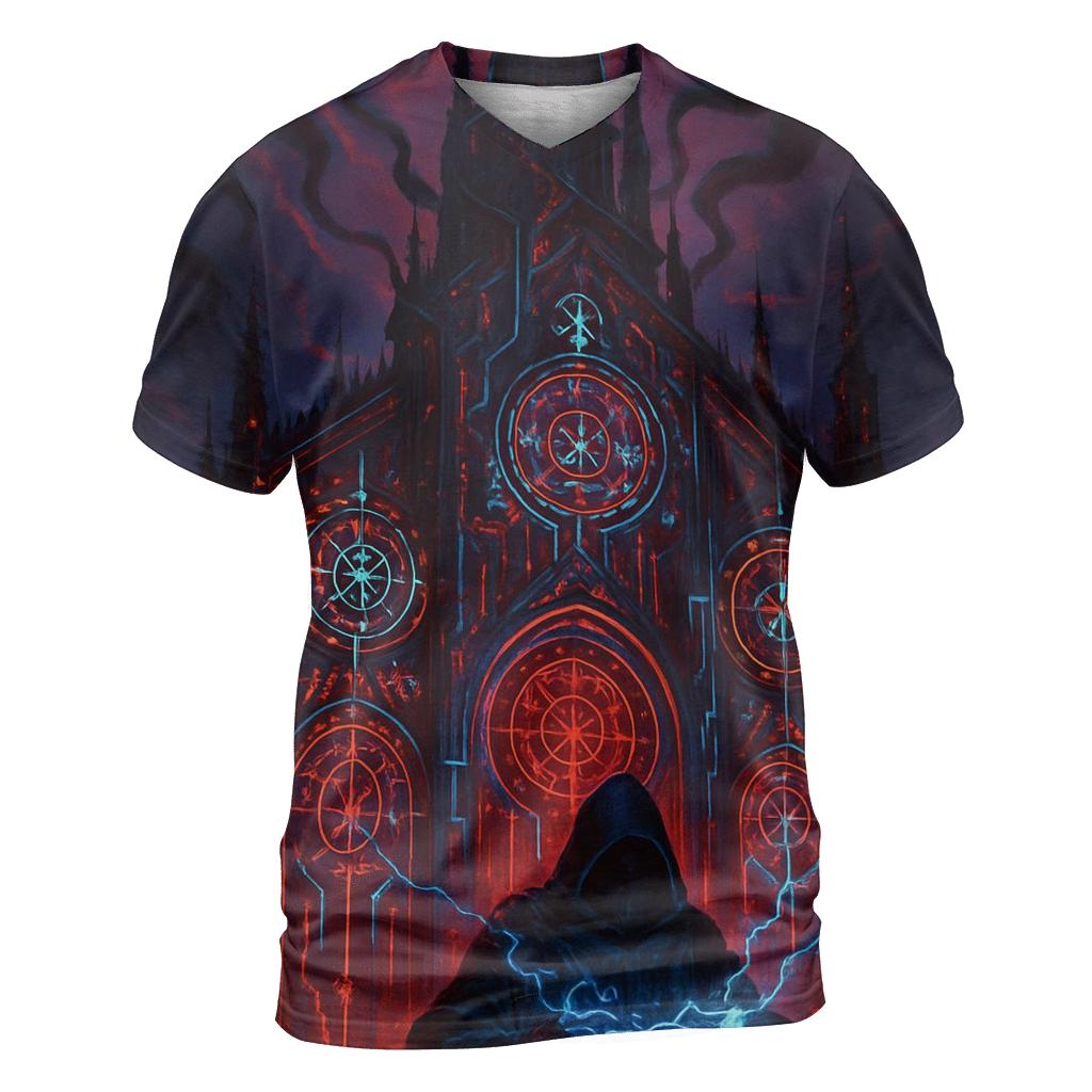 Cathedral Of Cinders artistic all-over print tops