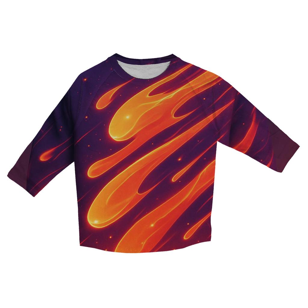 Solar Flare Cascade casual three quarter sleeve shirts