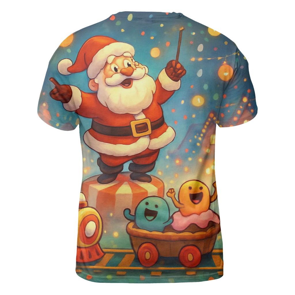 Candy Conductor Santa personalized full print shirts