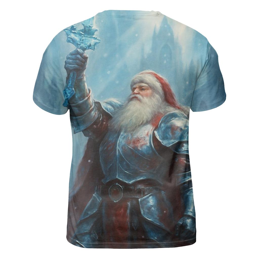 Frosted Knight Santa custom all-over print shirts