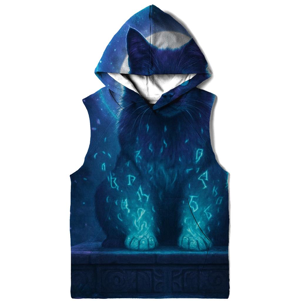 Mystic Rune Guardian Cat premium hoodies