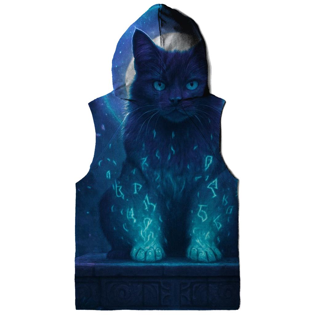 Mystic Rune Guardian Cat premium hoodies