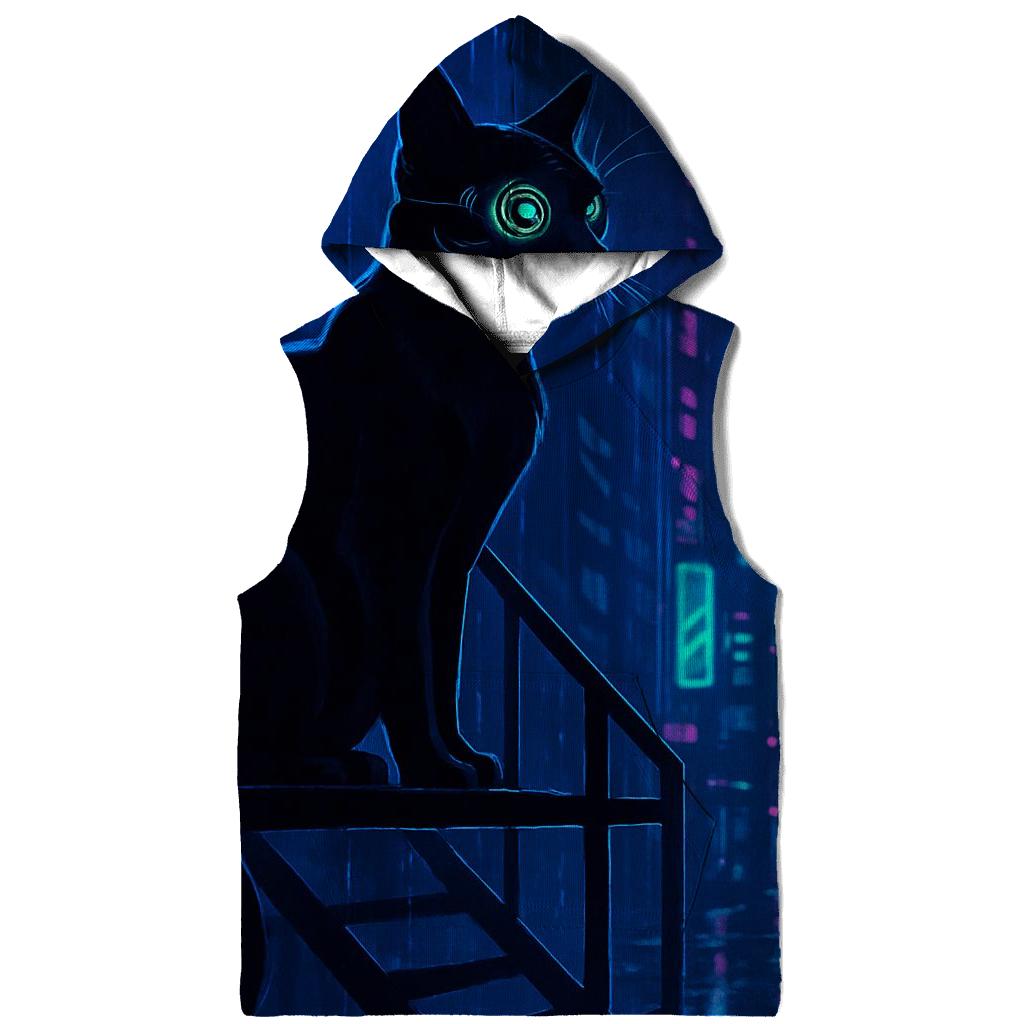 Cyberpunk Alleywatch Cat pullover hoodies