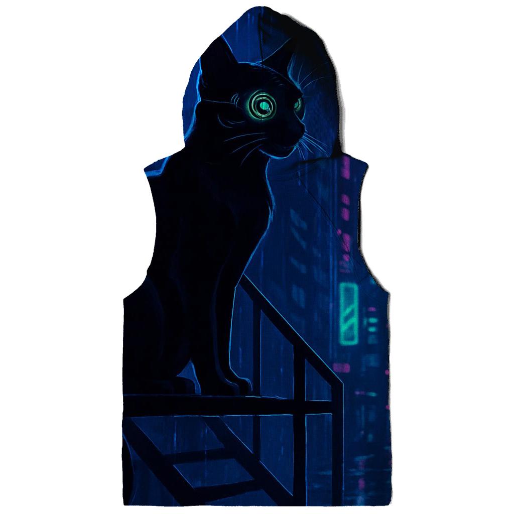Cyberpunk Alleywatch Cat pullover hoodies