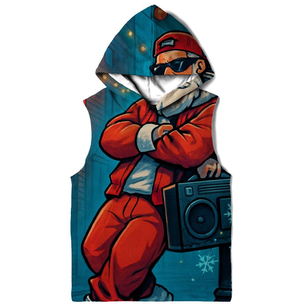 Streetwise Sunglass Santa printed hoodies