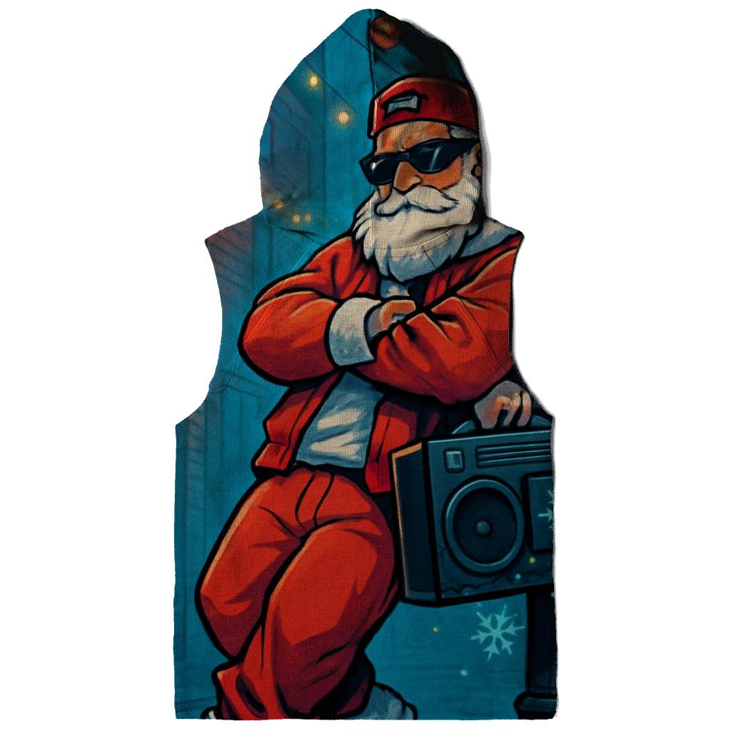Streetwise Sunglass Santa printed hoodies