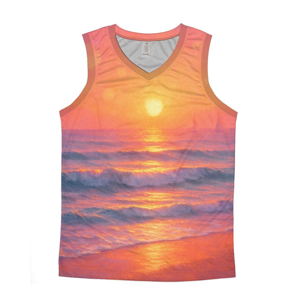 Coral Horizon Drift stylish racerback tanks