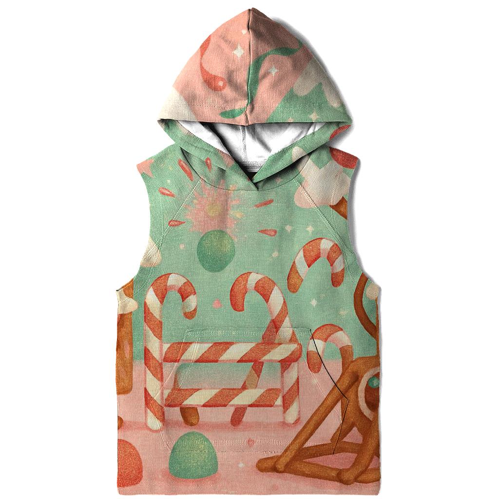 Gingerbread Village Riot printed hoodies