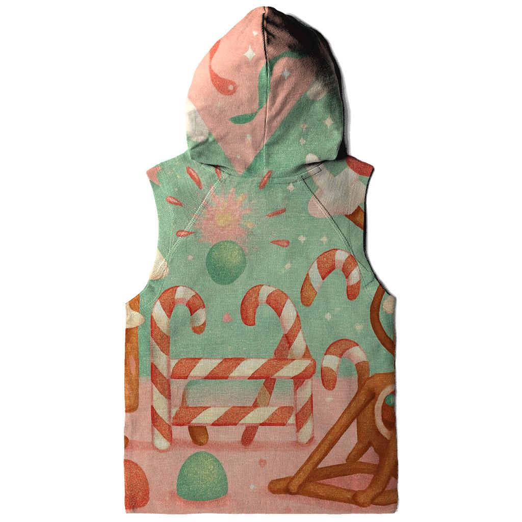 Gingerbread Village Riot printed hoodies