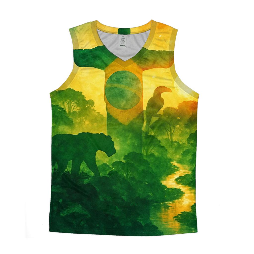 Brazilian Amazon Merge personalized athletic tanks