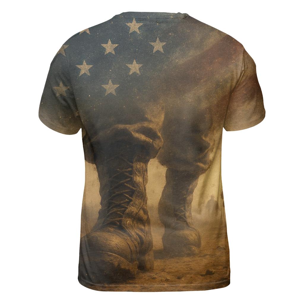 Trail Of Honor vibrant all-over design tees