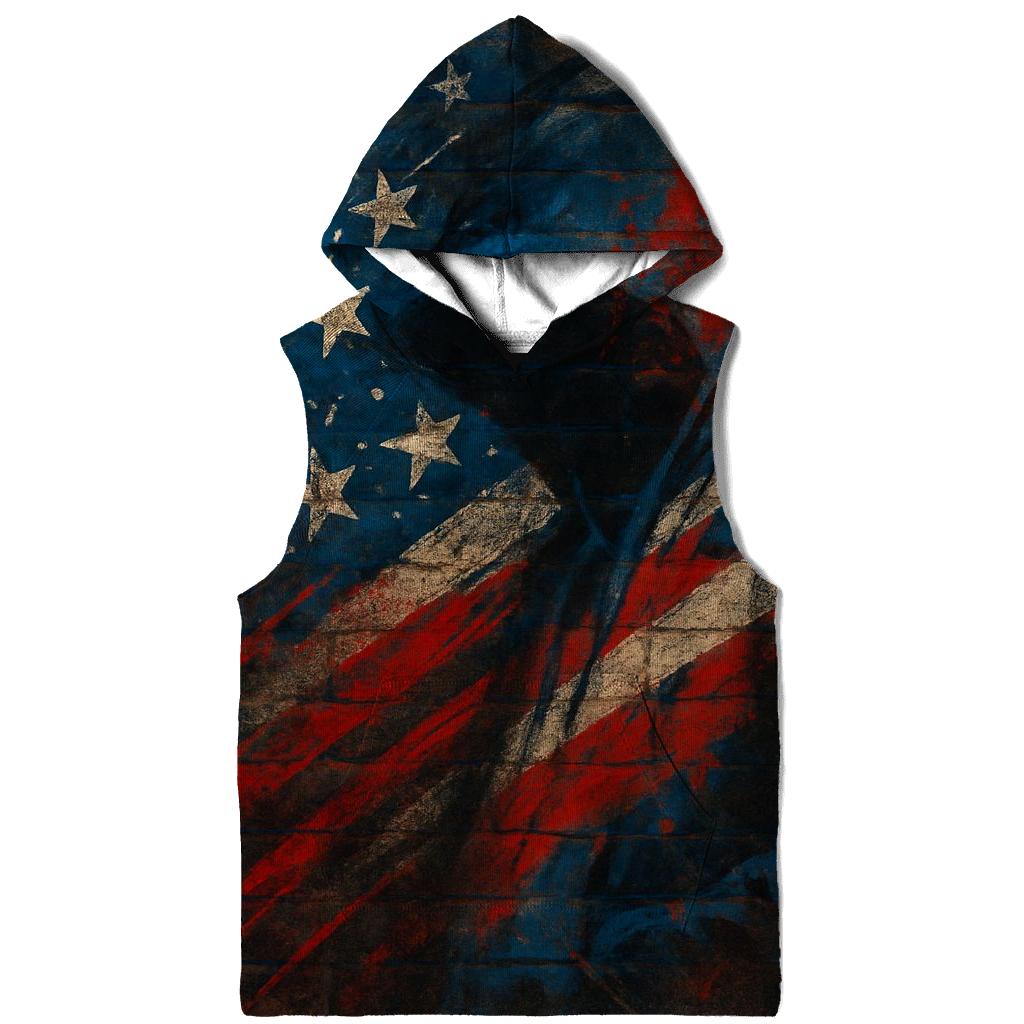 Patriotic Graffiti Cascade lightweight hoodies