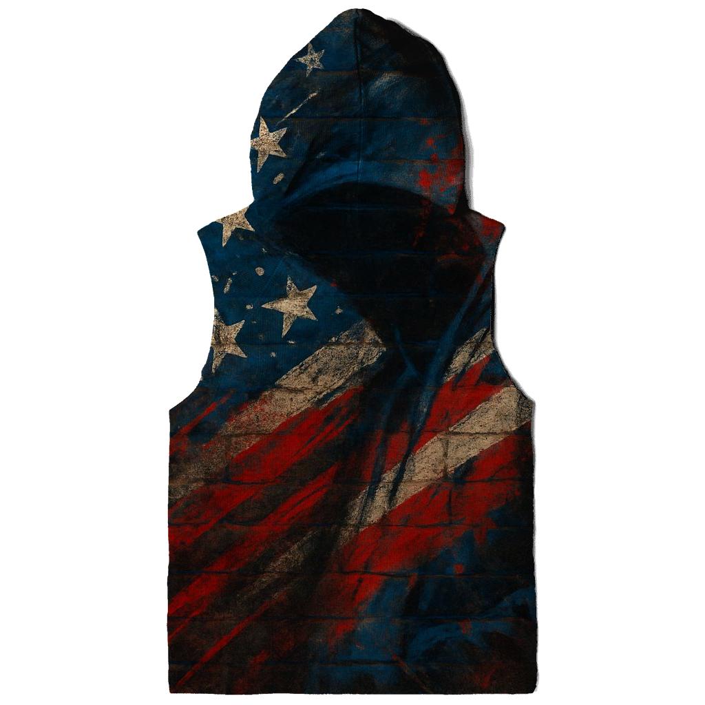 Patriotic Graffiti Cascade lightweight hoodies