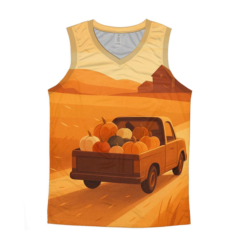 Sunset Pumpkin Convoy trendy fitted tank tops