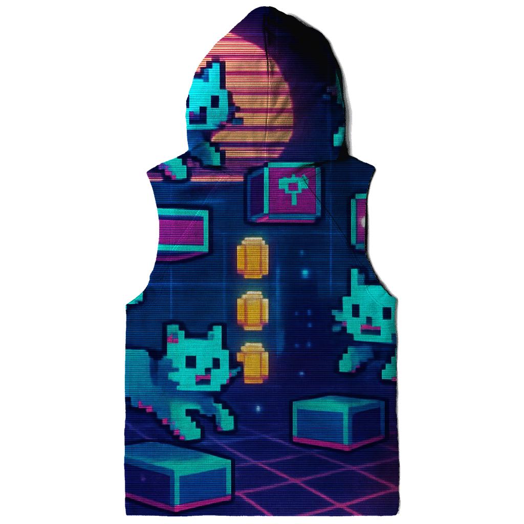 Retro Arcade Pixel Cats custom hoodies