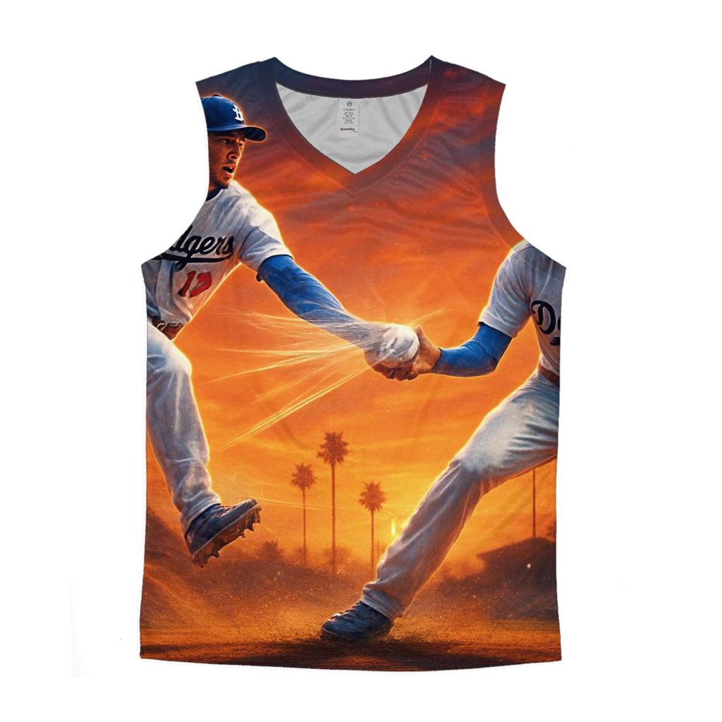 California Sunset Double Play casual summer tank tops