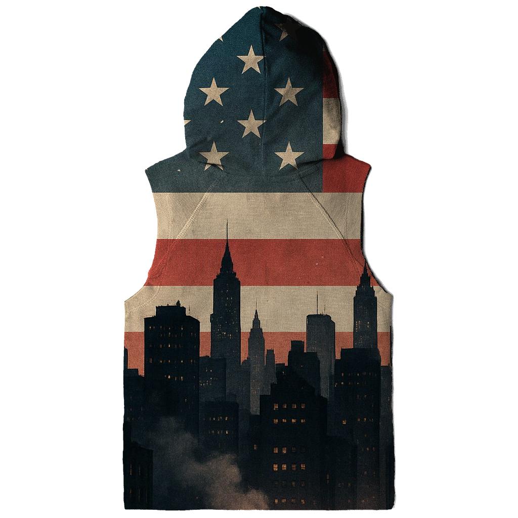 Urban Skyline Stripes lightweight hoodies