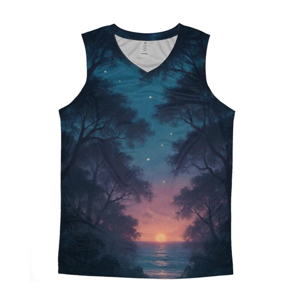 Teal Twilight Canopy custom tank tops