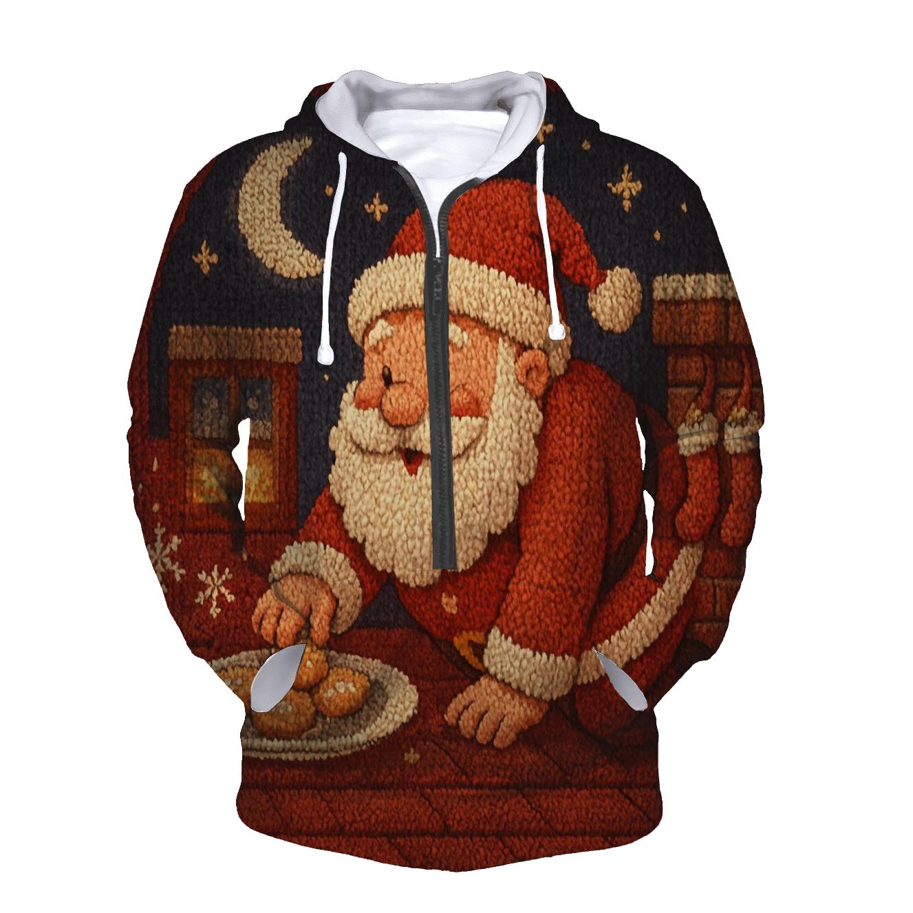 Santas Midnight Cookie Heist lightweight hoodies