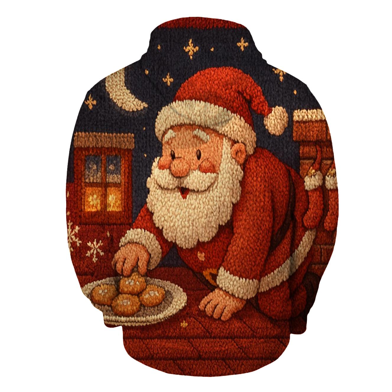 Santas Midnight Cookie Heist lightweight hoodies