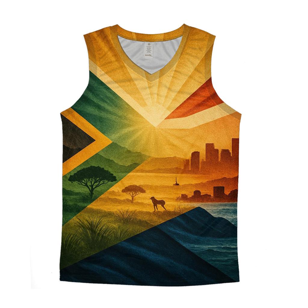 South Africa Unity Collage custom tank tops