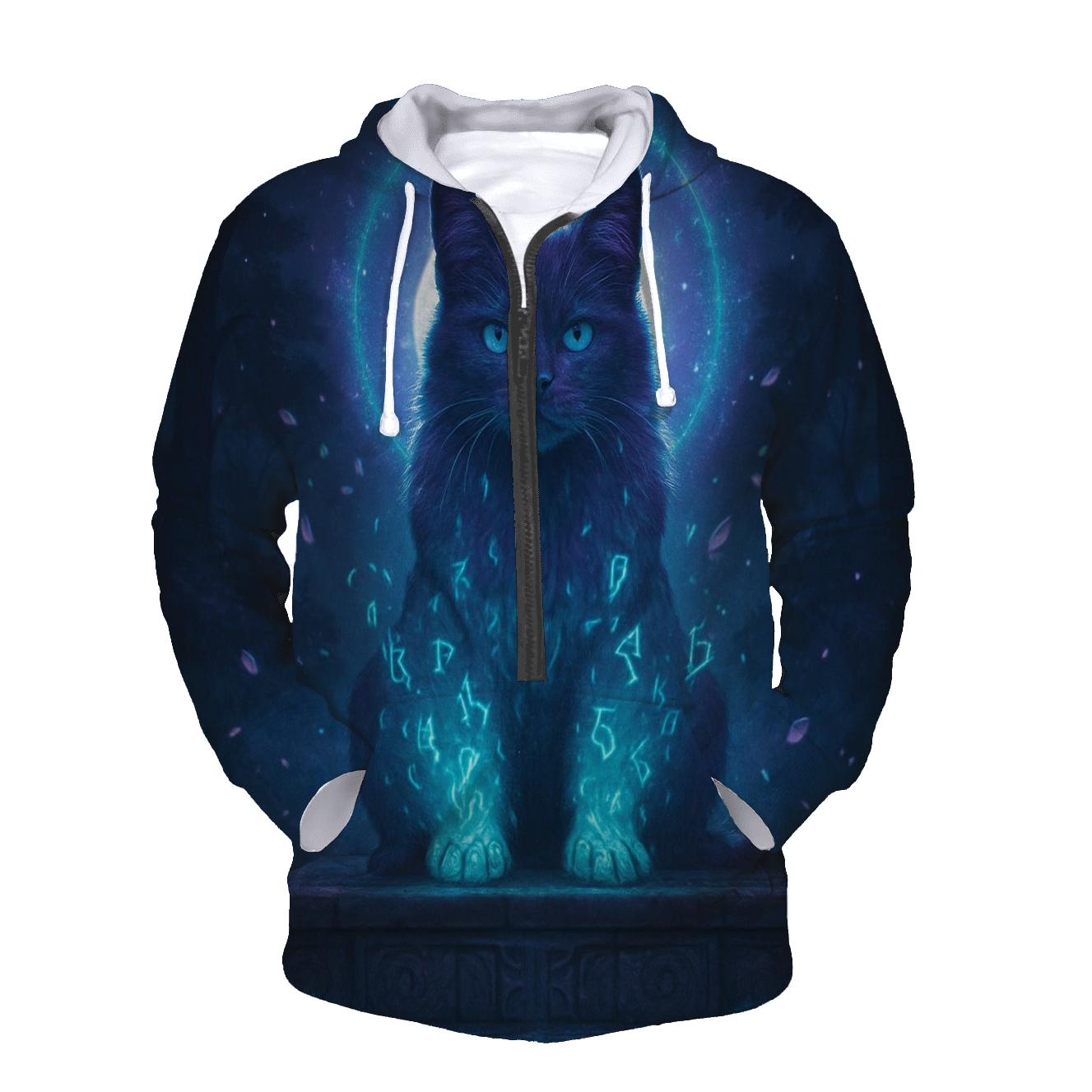 Mystic Rune Guardian Cat custom hoodies