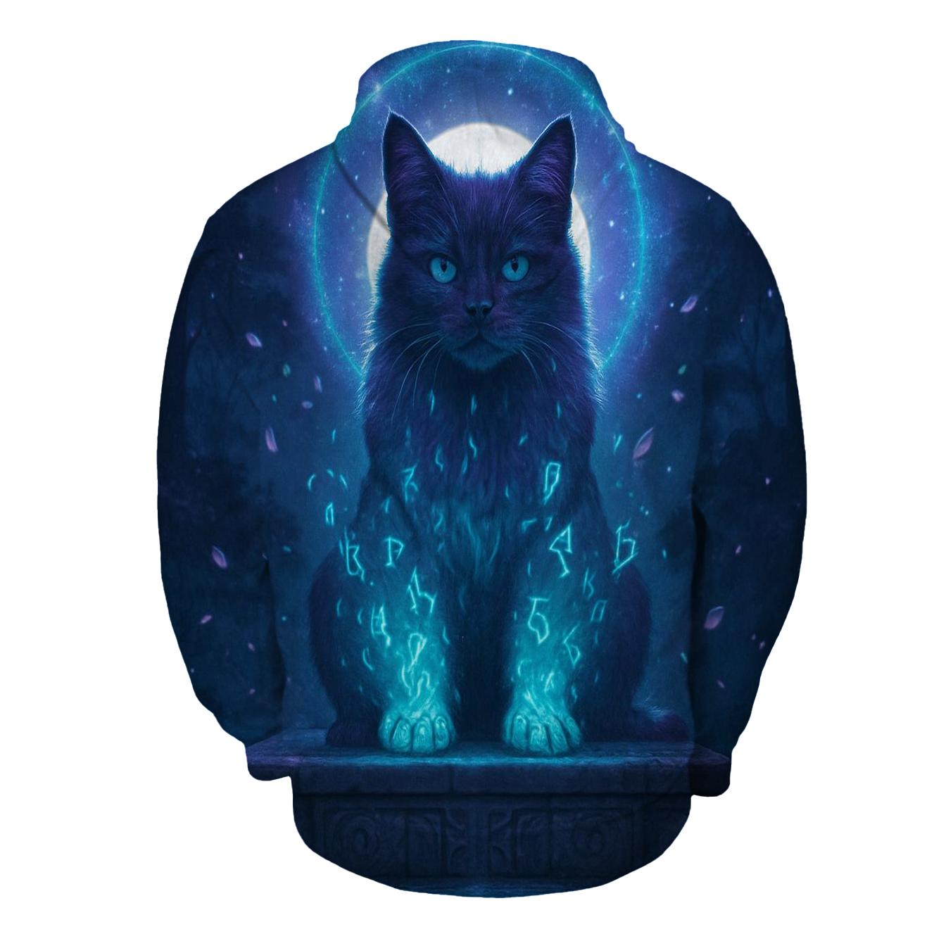 Mystic Rune Guardian Cat custom hoodies