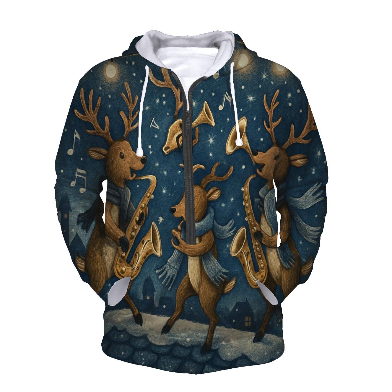 Reindeer Jazz Night pullover hoodies