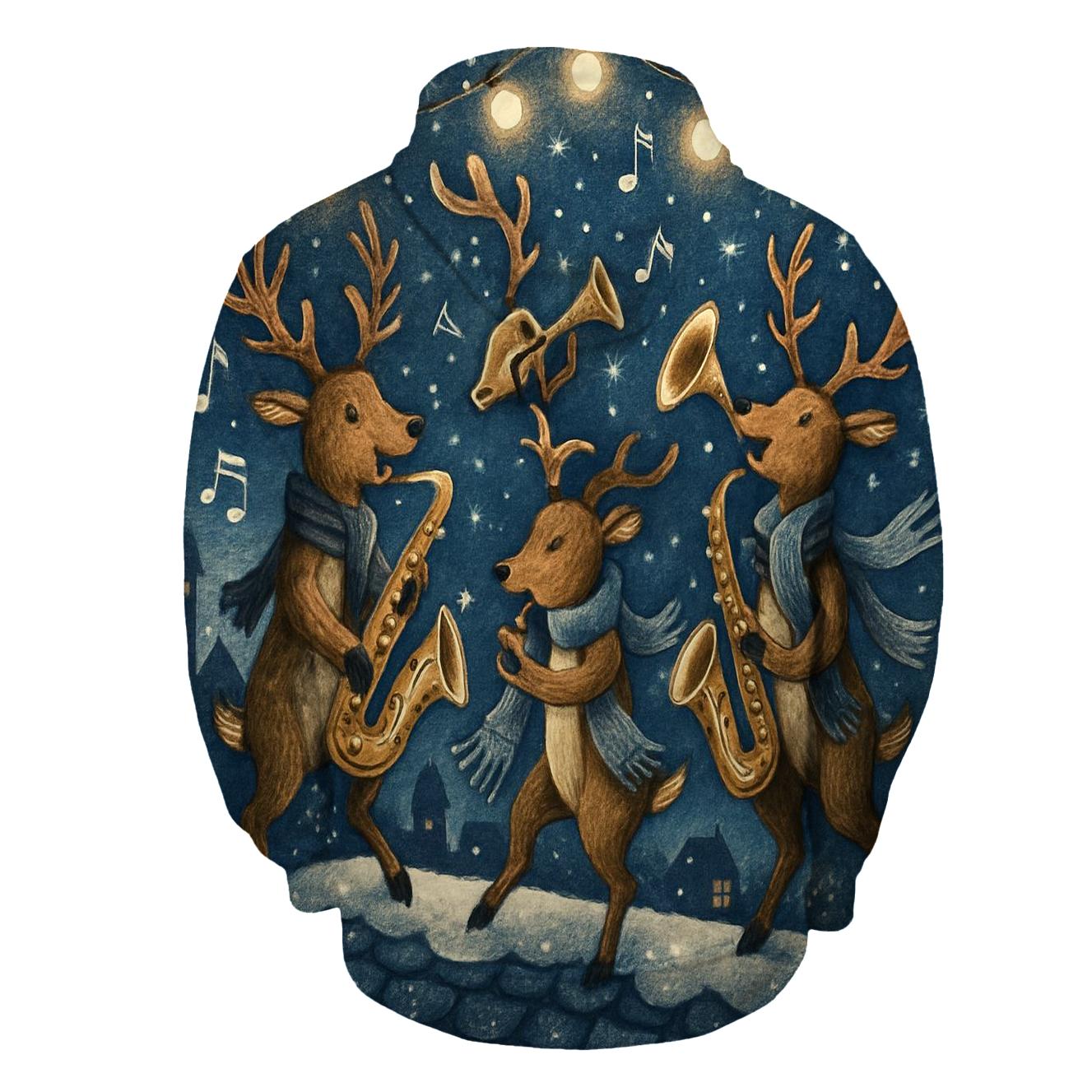 Reindeer Jazz Night pullover hoodies