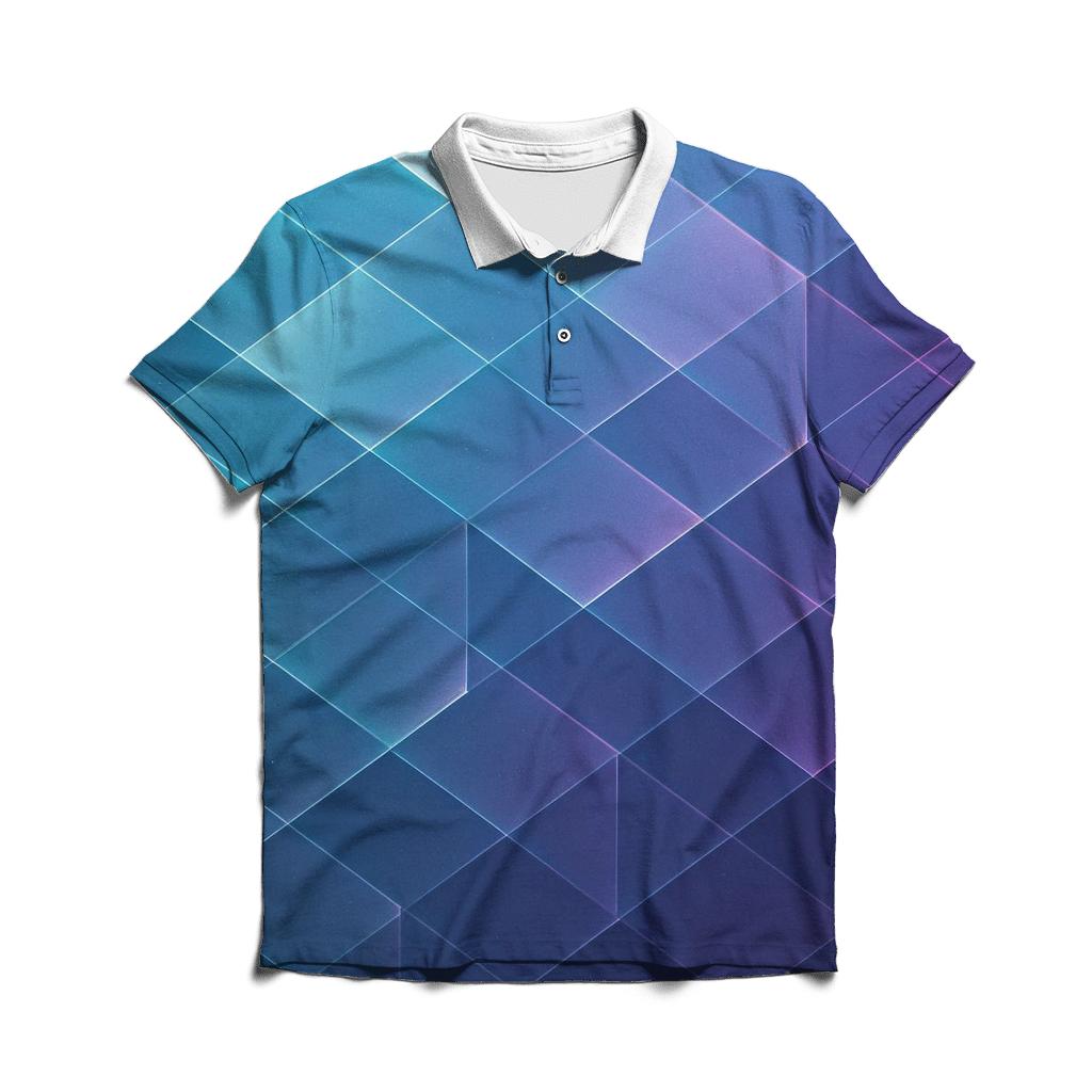 Chromatic Geometry Field stylish collar polo tees